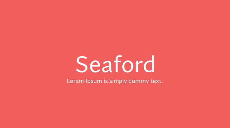 Seaford Font Family