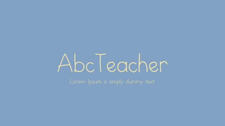 AbcTeacher Font