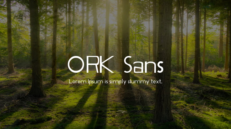 ORK Sans Font Family