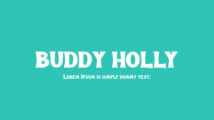 BUDDY HOLLY Font