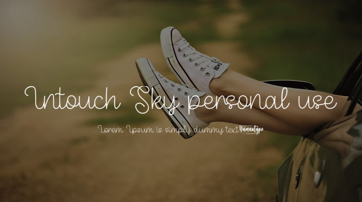 Intouch Sky personal use Font