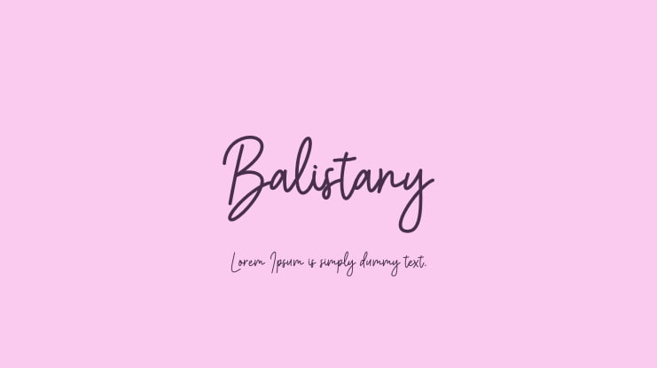 Balistany Font