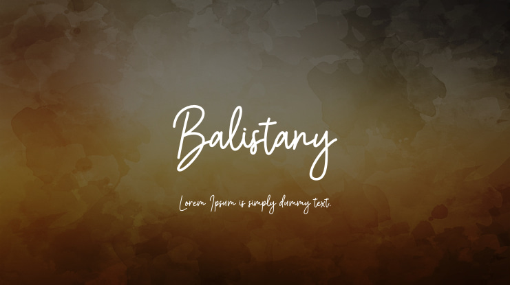 Balistany Font