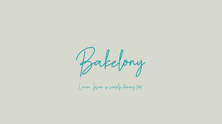 Bakelony Font