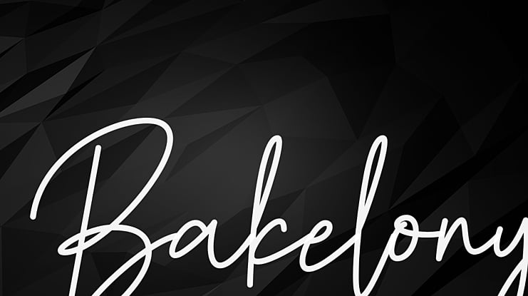 Bakelony Font
