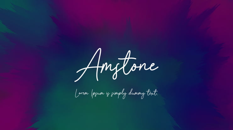 Amstone Font