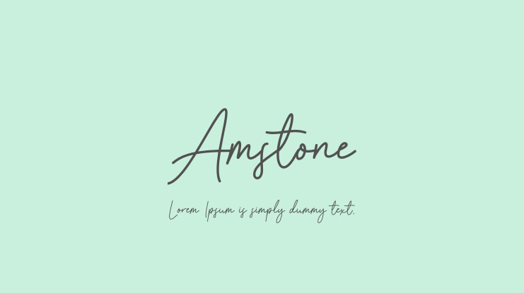 Amstone Font