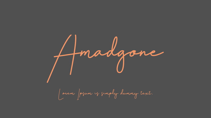 Amadgone Font