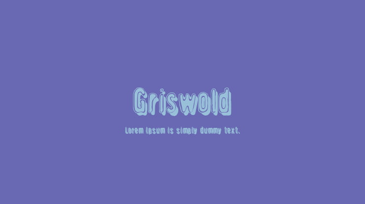 Griswold Font