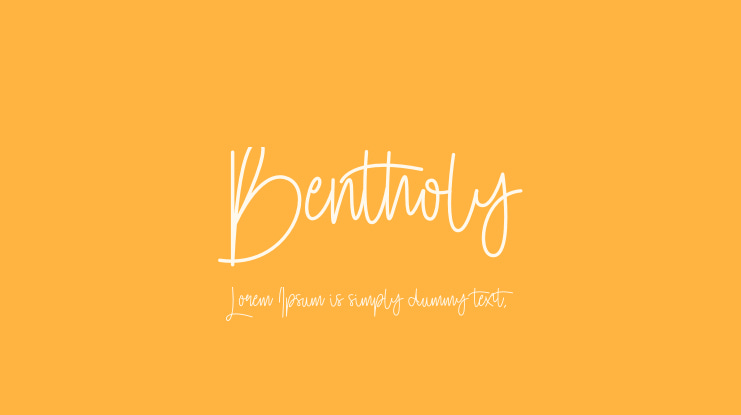 Bentholy Font