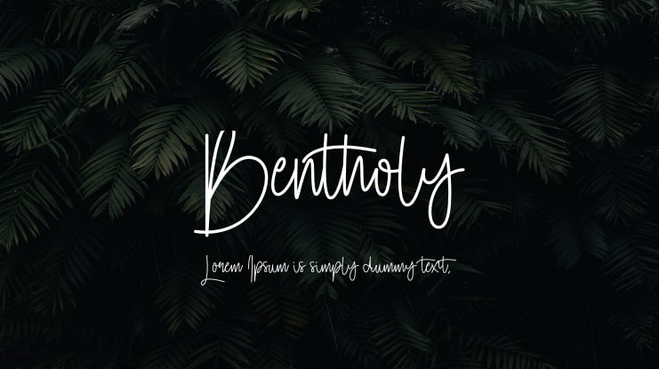 Bentholy Font