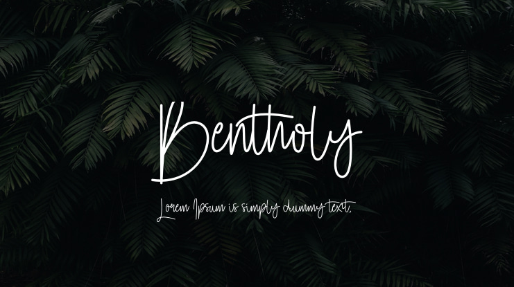 Bentholy Font