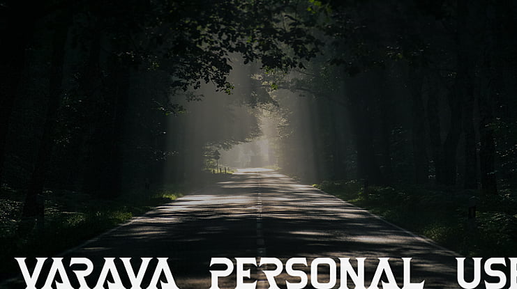 Varava Personal Use Font