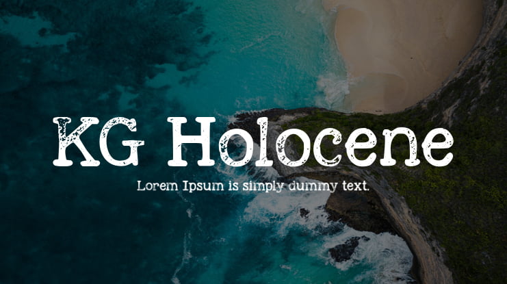 KG Holocene Font