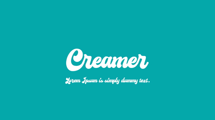 Creamer Font