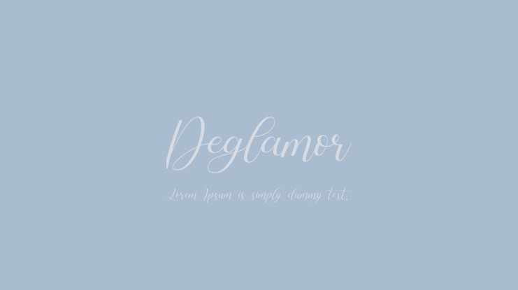 Deglamor Font