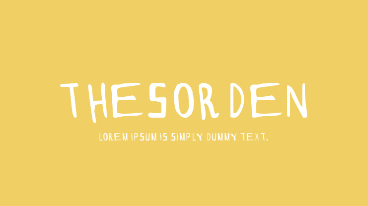 Thesorden Font