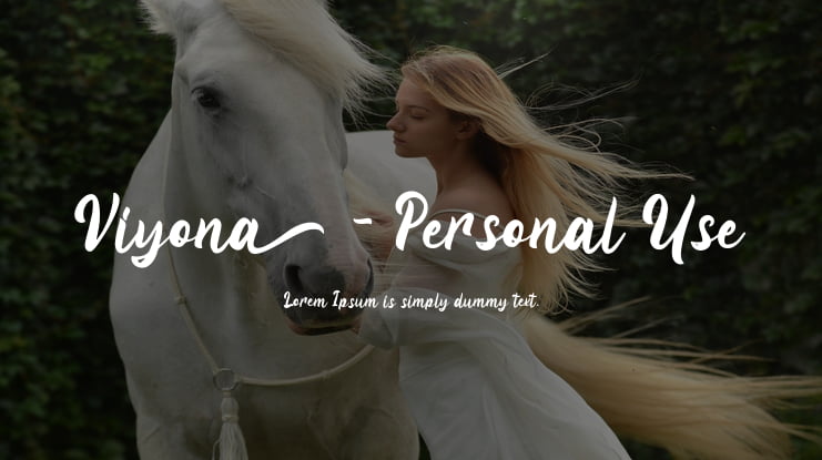 Viyona - Personal Use Font