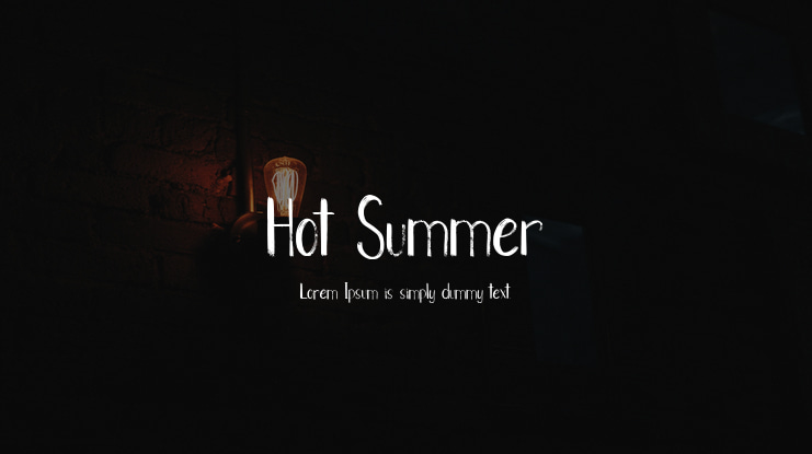 Hot Summer Font