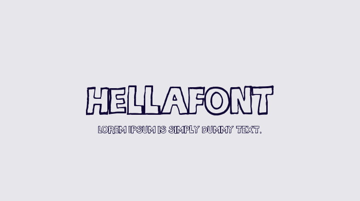 hellafont Font