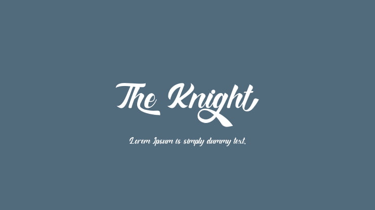 The Knight Font