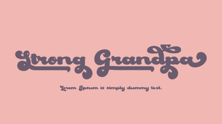 Strong Grandpa Font