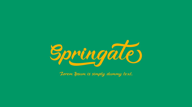 Springate Font
