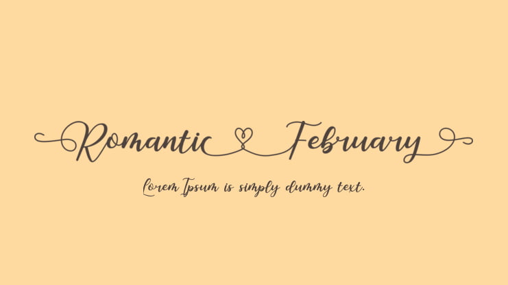 Romantic February Font : Download Free for Desktop & Webfont