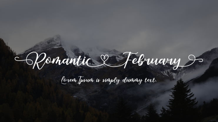 Romantic February Font