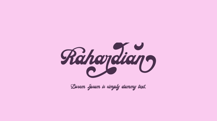 Rahardian Font
