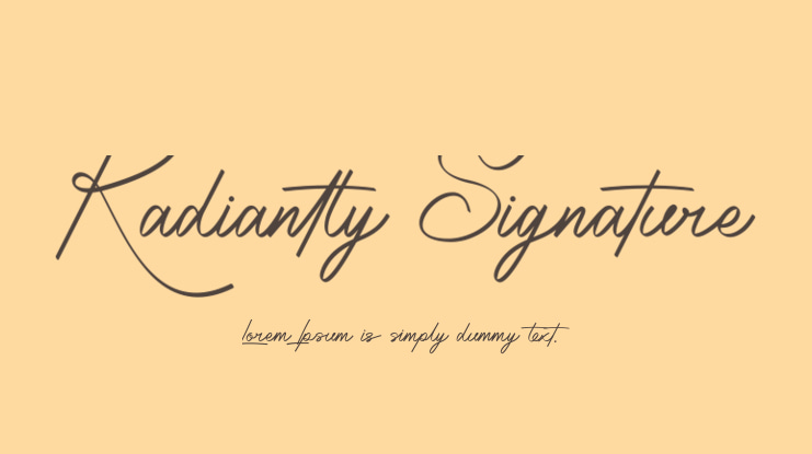 Radiantly Signature Font
