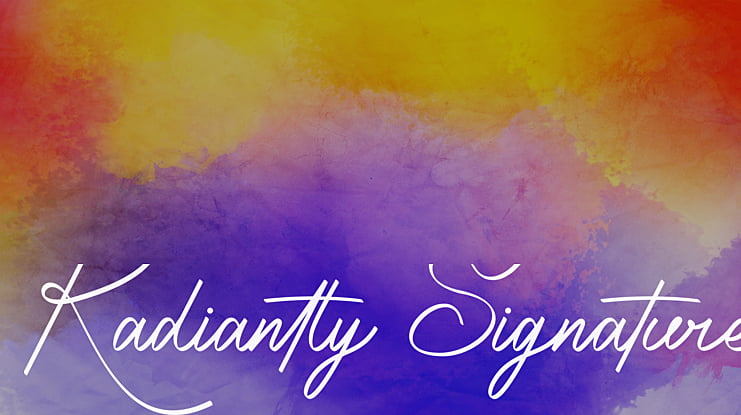 Radiantly Signature Font
