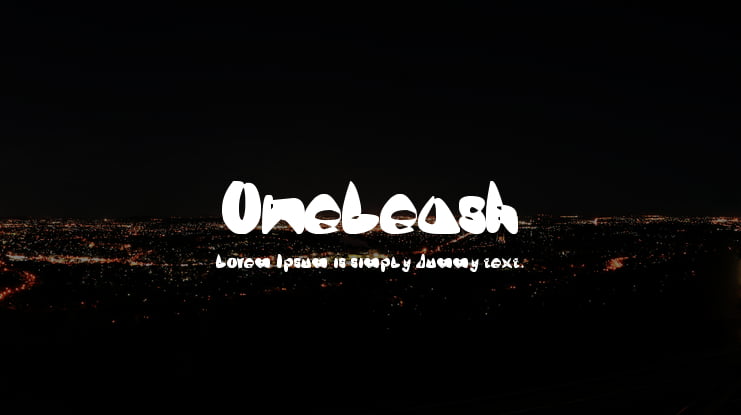 OneLeash Font