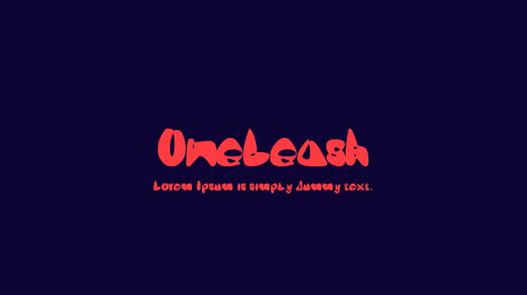 OneLeash Font