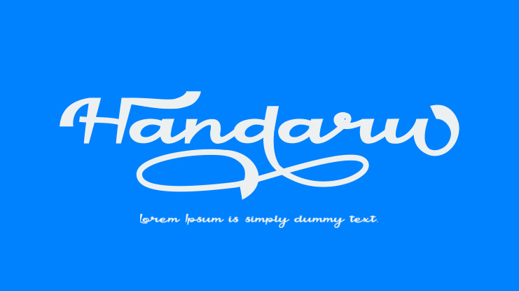 Handaru Font