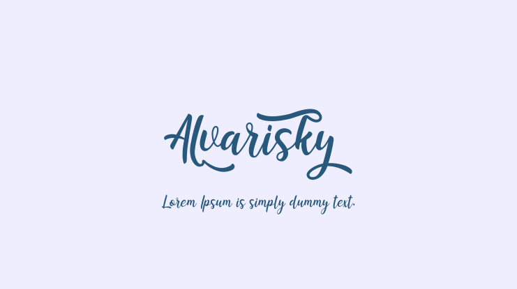 Alvarisky Font