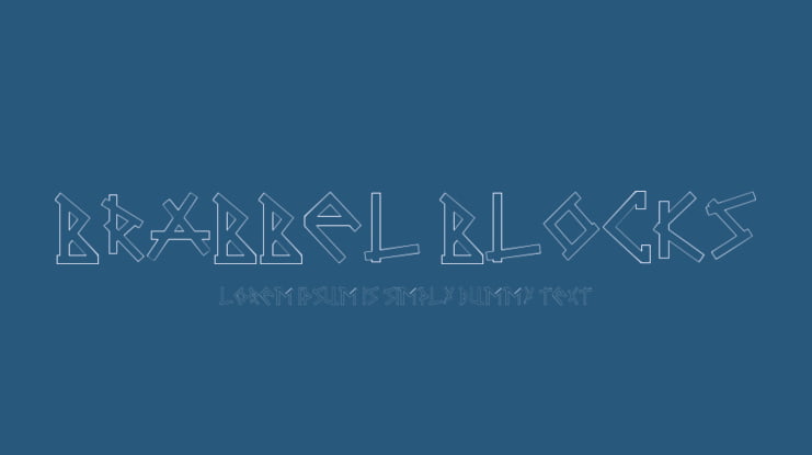 Brabbel Blocks Font Family