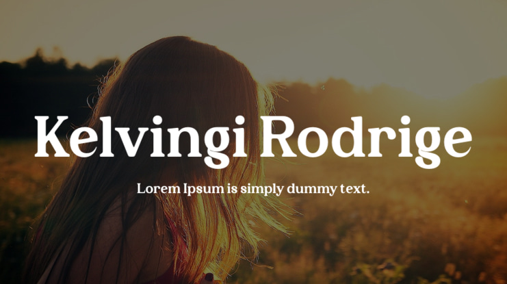 Kelvingi Rodrige Font