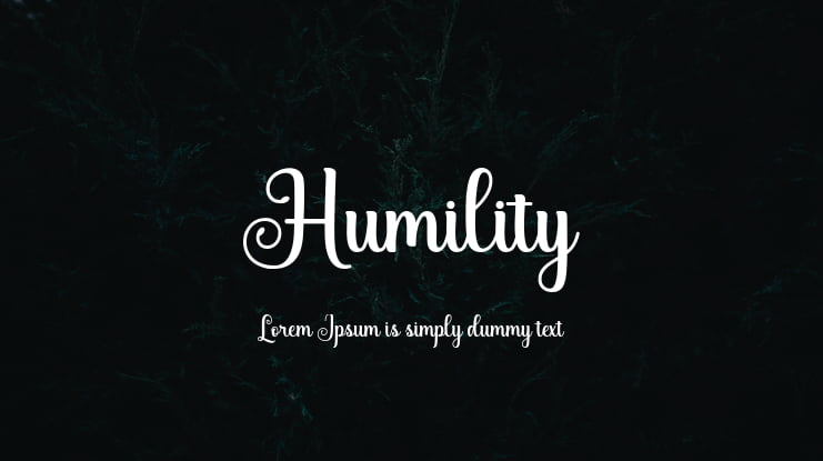 Humility Font