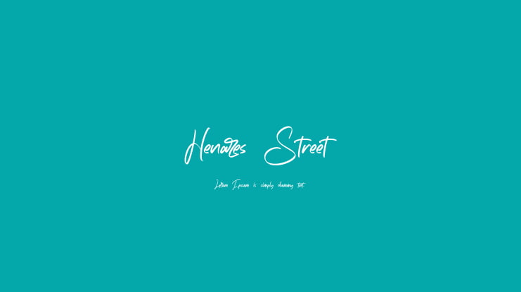 Henares Street Font