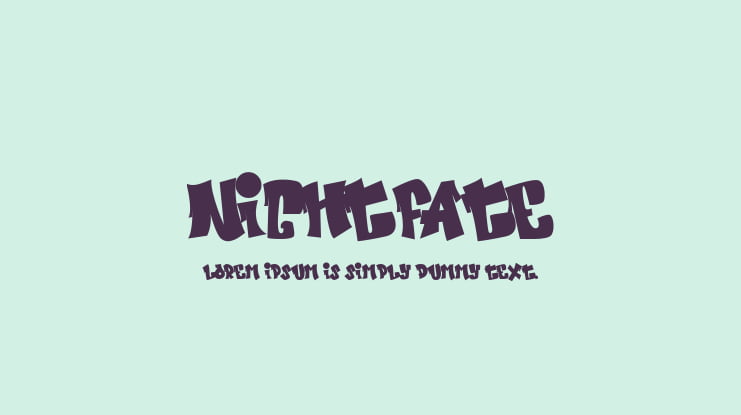 Nightfate Font
