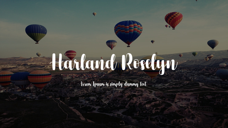 Harland Roselyn Font