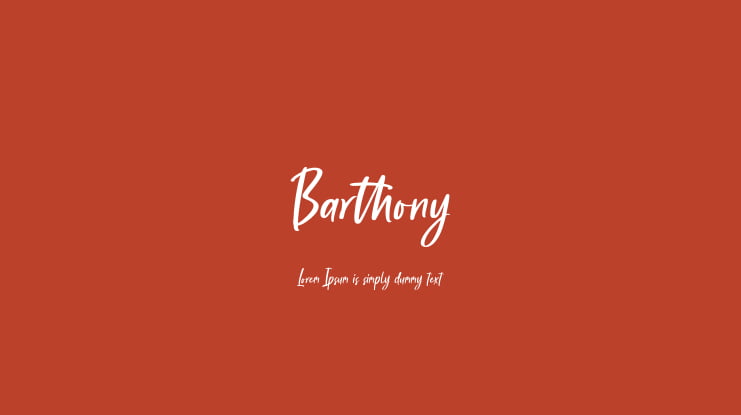Barthony Font