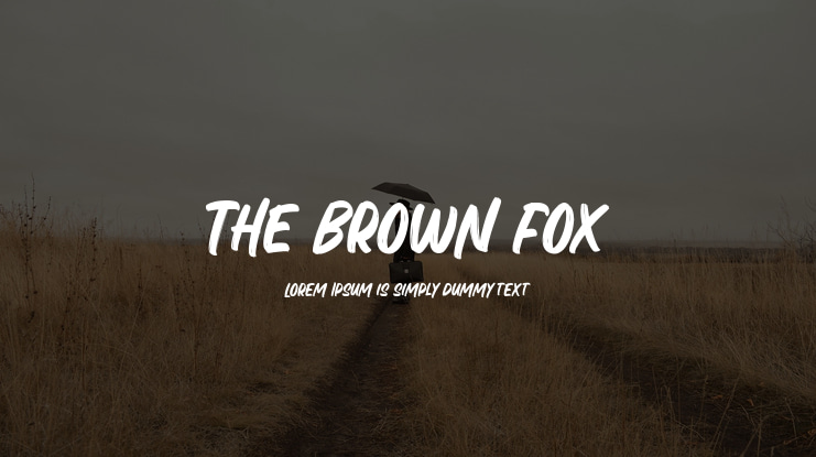 The Brown Fox Font