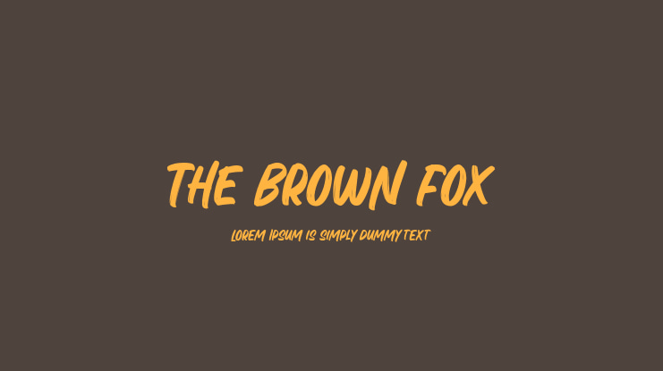 The Brown Fox Font