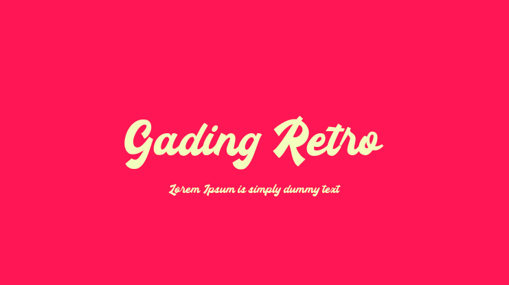 Gading Retro Font