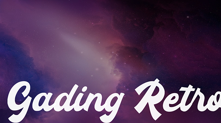 Gading Retro Font