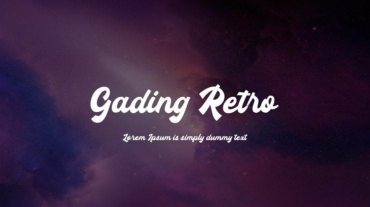 Gading Retro Font