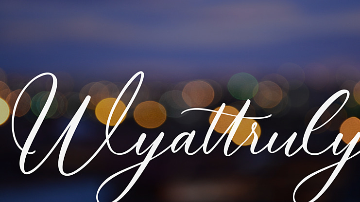 Wyattruly Font