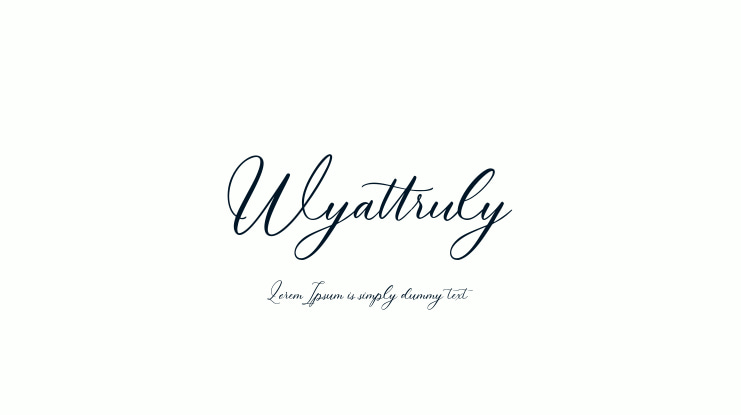 Wyattruly Font